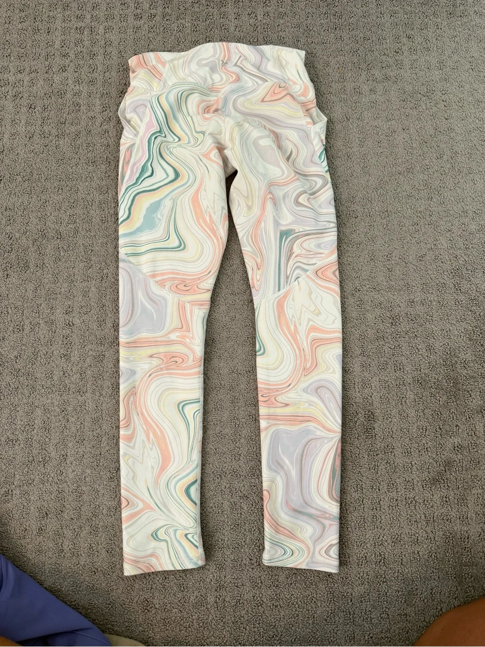 Old Navy Marble Swirl Leggings - Pastel Multi Colors